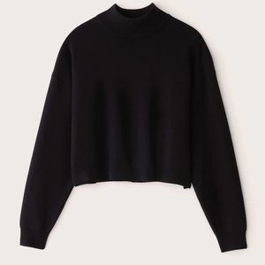 BNWT Frank and Oak Mockneck Sweater - XS - Black